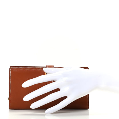 Hermes Tadelakt Bearn Wallet Fauve 2 of 7