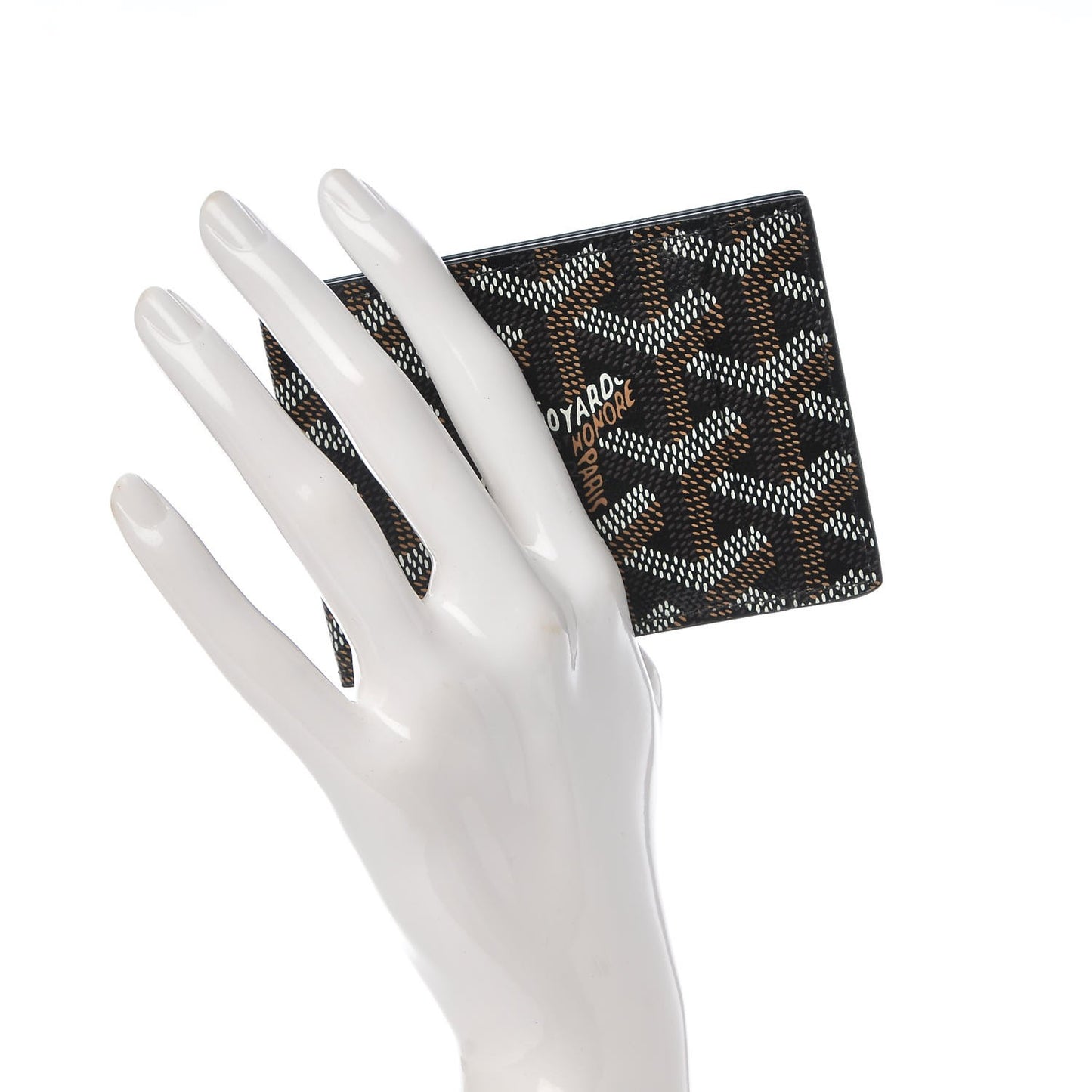 Chevron Multi Slot Bifold Wallet Black