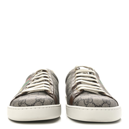 Gucci GG Supreme Monogram Fake/Not Mens Ace Sneakers 8 Beige New Shamarock Brown Sugar 3 of 9