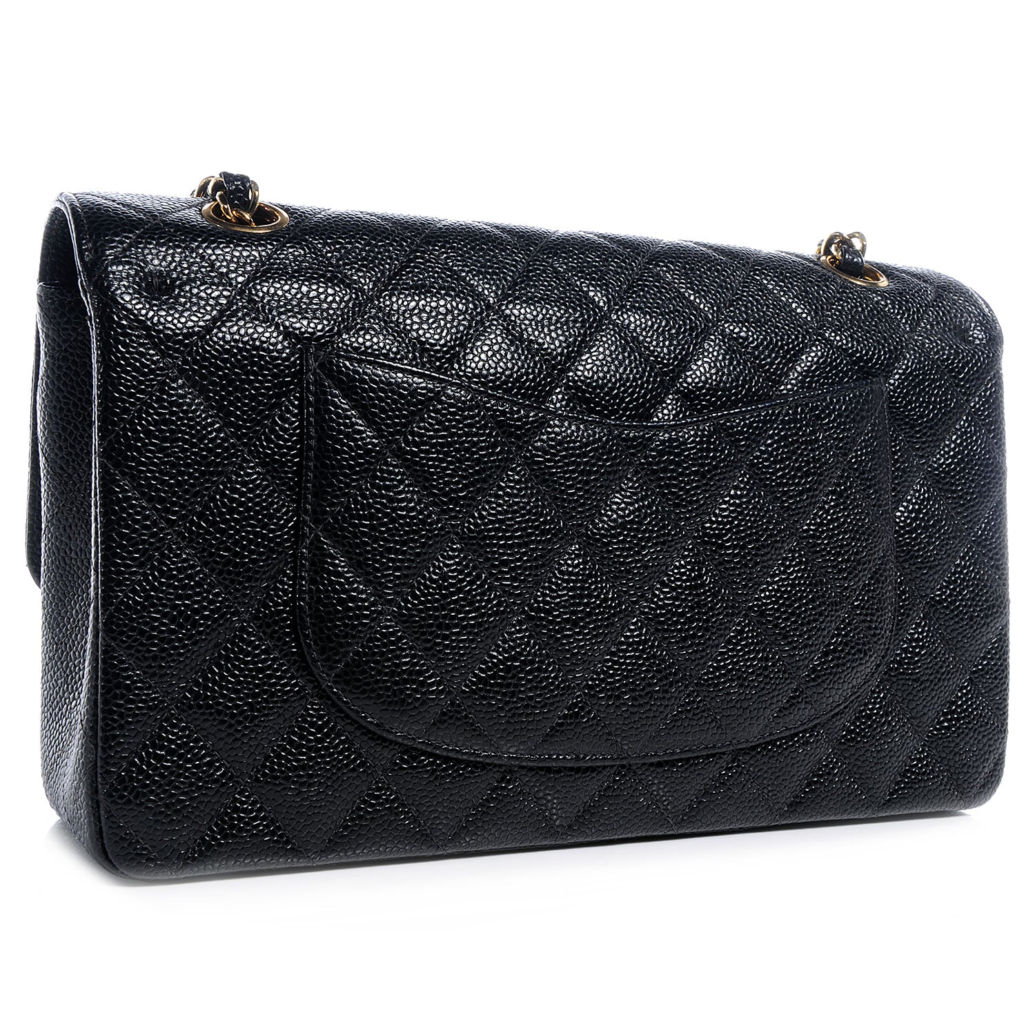 Chanel Caviar Quilted Medium Double Flap Black 3 of 8