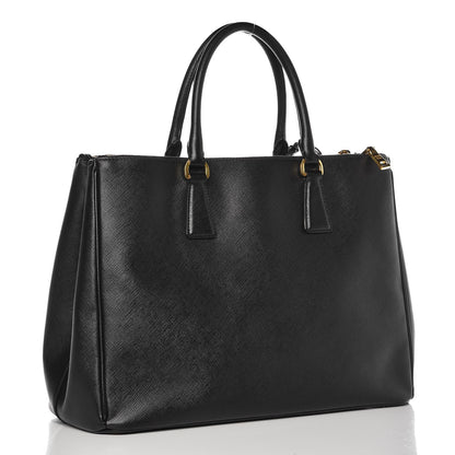 Prada Saffiano Large Galleria Double Zip Tote Black 10 of 15