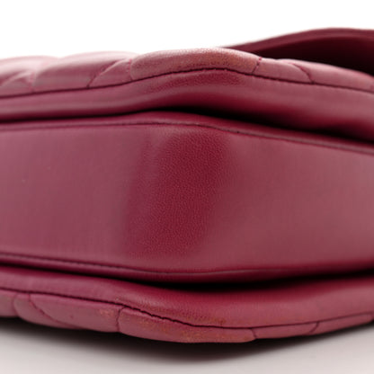 Chanel Lambskin Quilted Medium Trendy CC Flap Dual Handle Bag Dark Pink 10 of 16