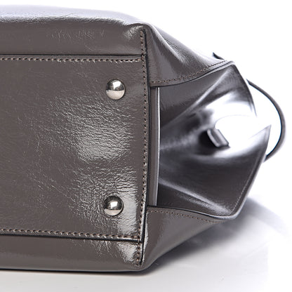 Burberry Soft Calfskin Medium Banner Tote Sepia Grey 9 of 11