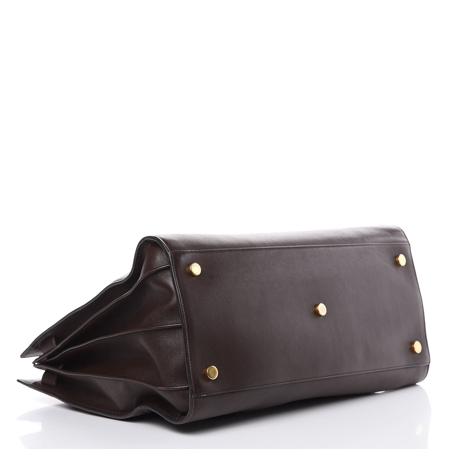 Saint Laurent Calfskin Large Sac De Jour Carryall Dark Brown 4 of 15