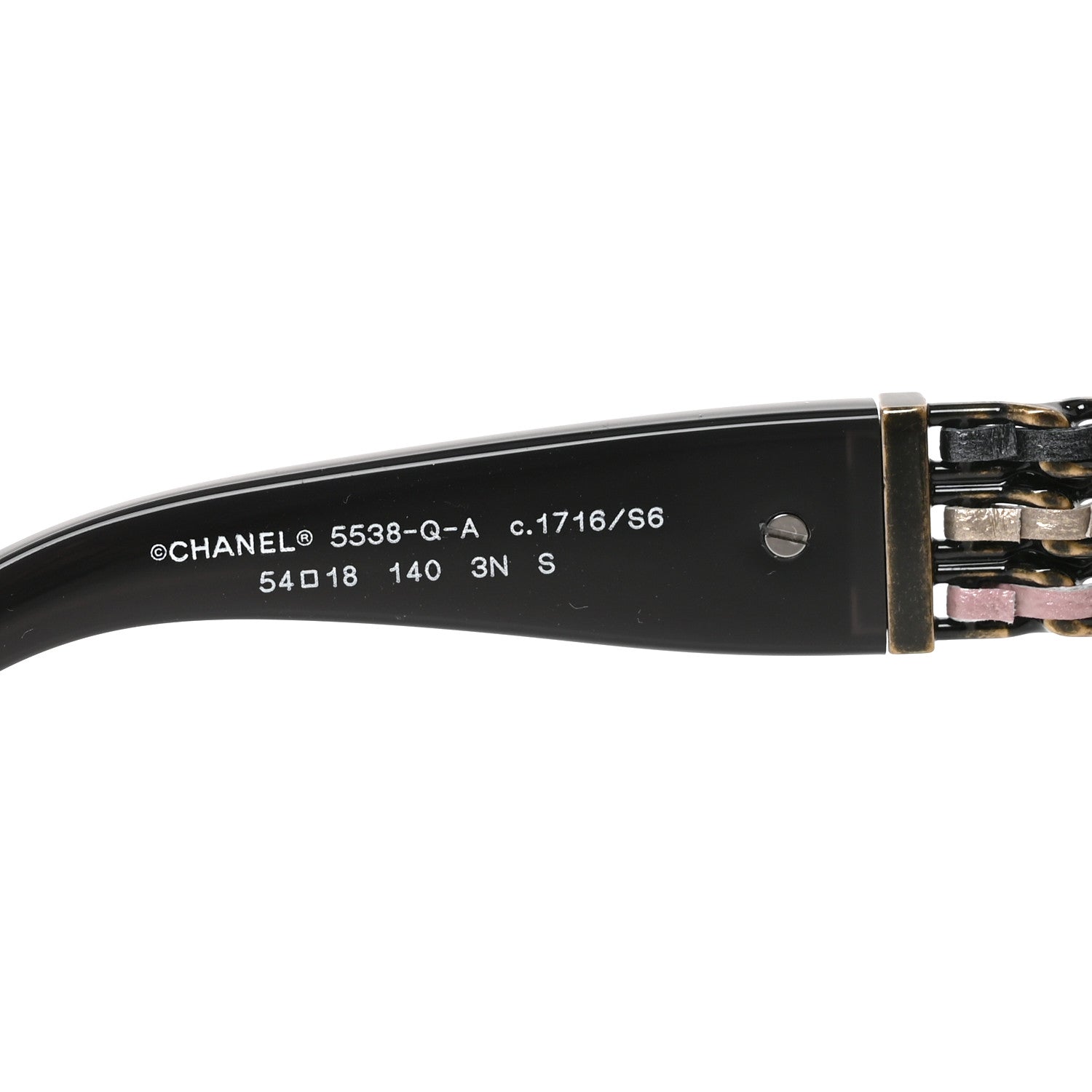 Chanel Acetate Lambskin Cat Eye Sunglasses 5538-Q Grey Multicolor 5 of 7