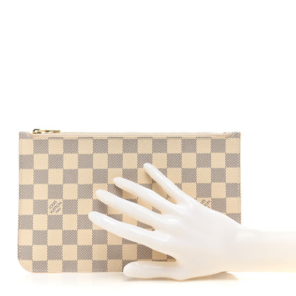 Louis Vuitton Damier Azur Neverfull MM GM Pochette 2 of 8