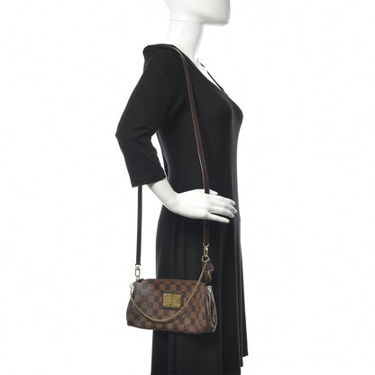 Louis Vuitton Damier Ebene Eva Clutch 2 of 11
