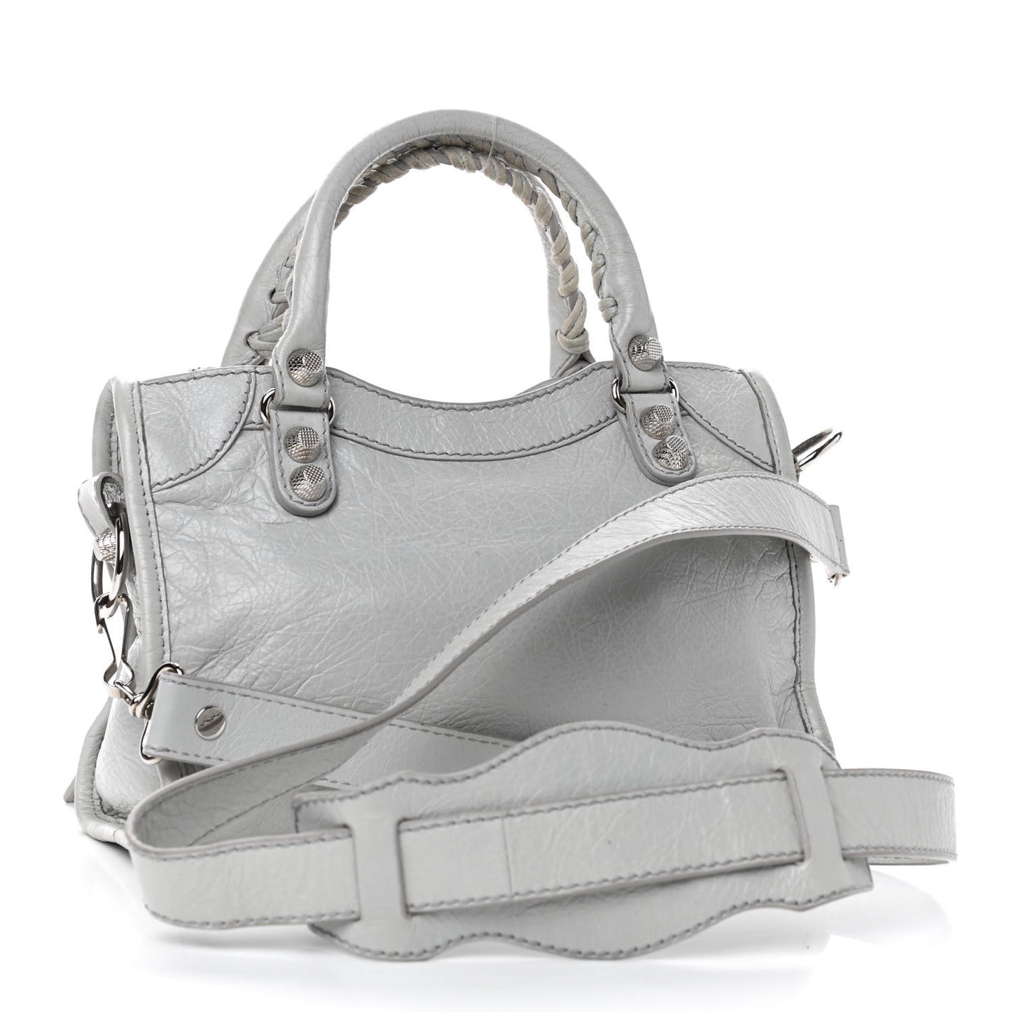 Agneau Giant 12 Silver Hardware Mini City Gris Glace