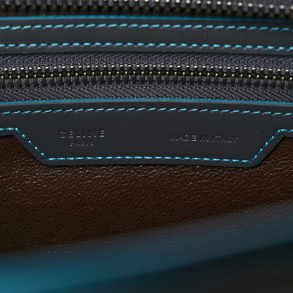 Celine Satin Debossed Calfskin Micro Luggage Anthracite 6 of 14