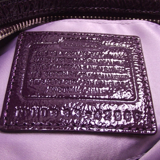 COACHPatentEmbossedGramercyPurple22458