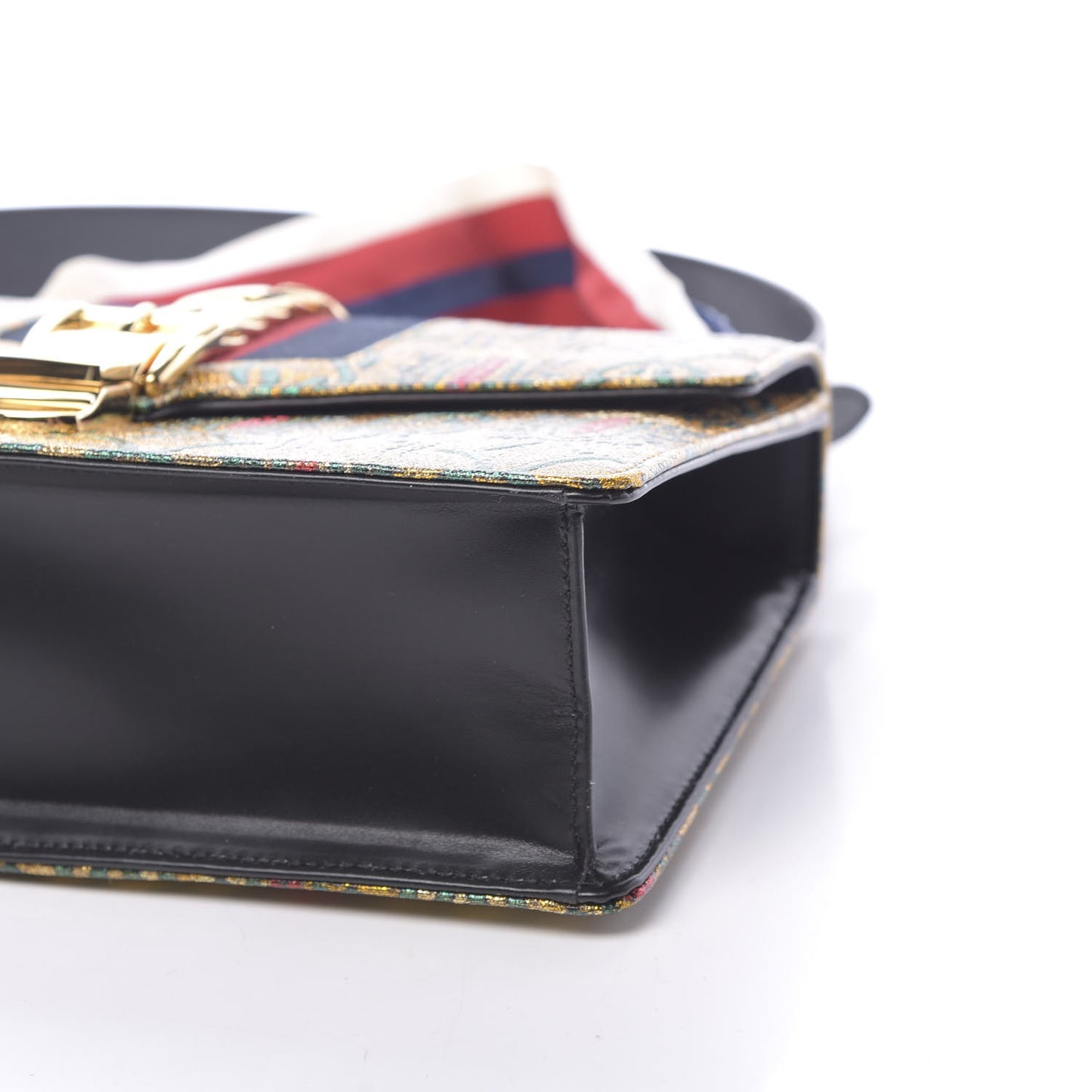 Iridescent Brocade Small Sylvie Shoulder Bag Gold