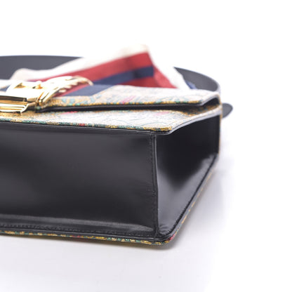 Gucci Iridescent Brocade Small Sylvie Shoulder Bag Gold 10 of 10