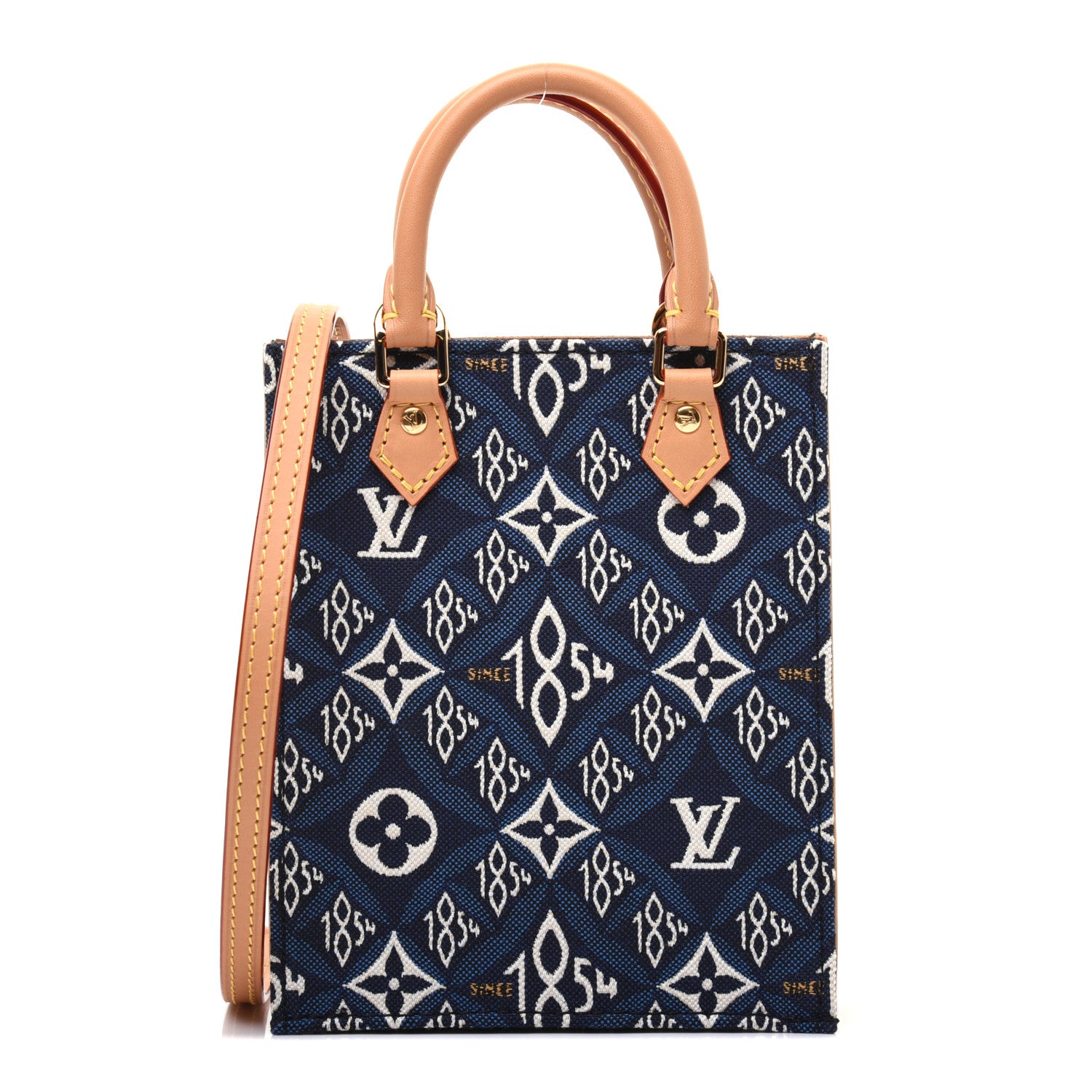 Louis Vuitton Jacquard Since 1854 Petit Sac Plat Blue 1 of 14