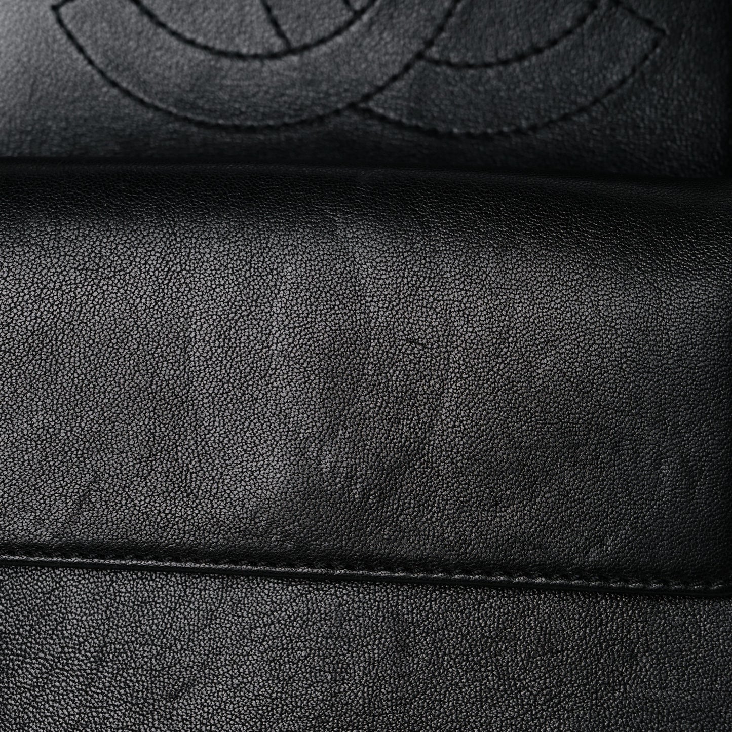 Sheepskin Quilted Medium Vintage Mademoiselle Flap Black