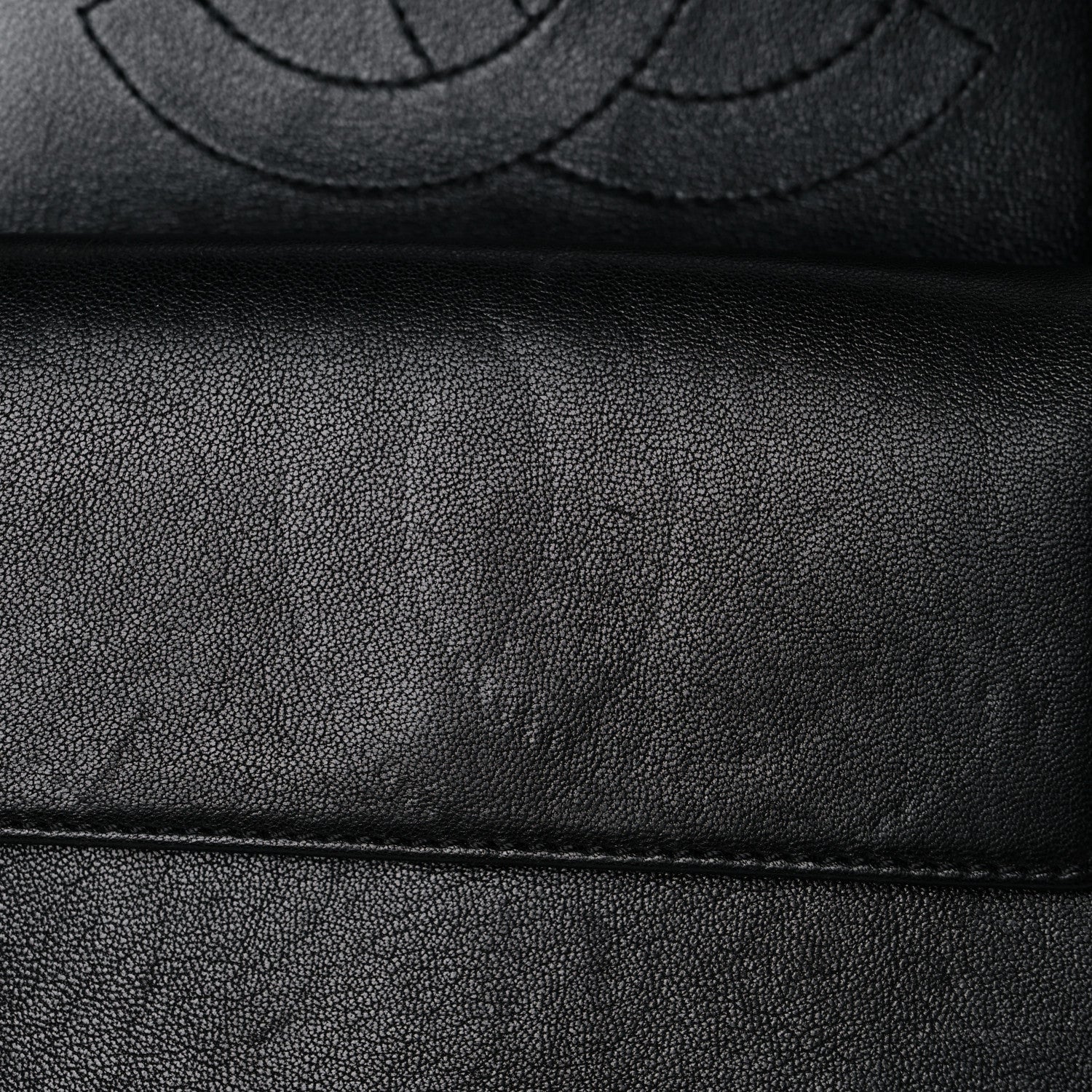 Chanel Sheepskin Quilted Medium Vintage Mademoiselle Flap Black 14 of 24