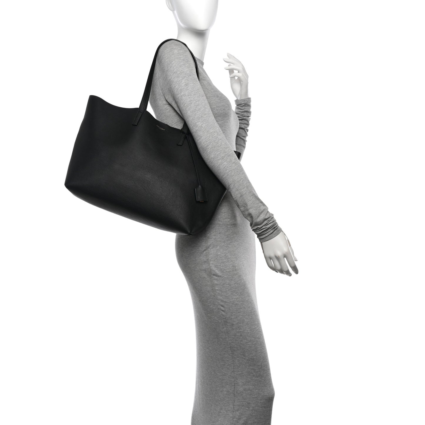 Calfskin Large Shopping Tote Tote Black