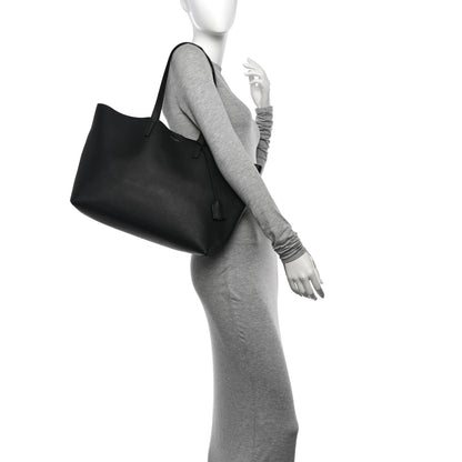 Saint Laurent Calfskin Large Shopping Tote Tote Black 2 of 14