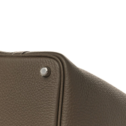 Hermes Taurillon Clemence Picotin Lock 18 PM Etoupe 9 of 10