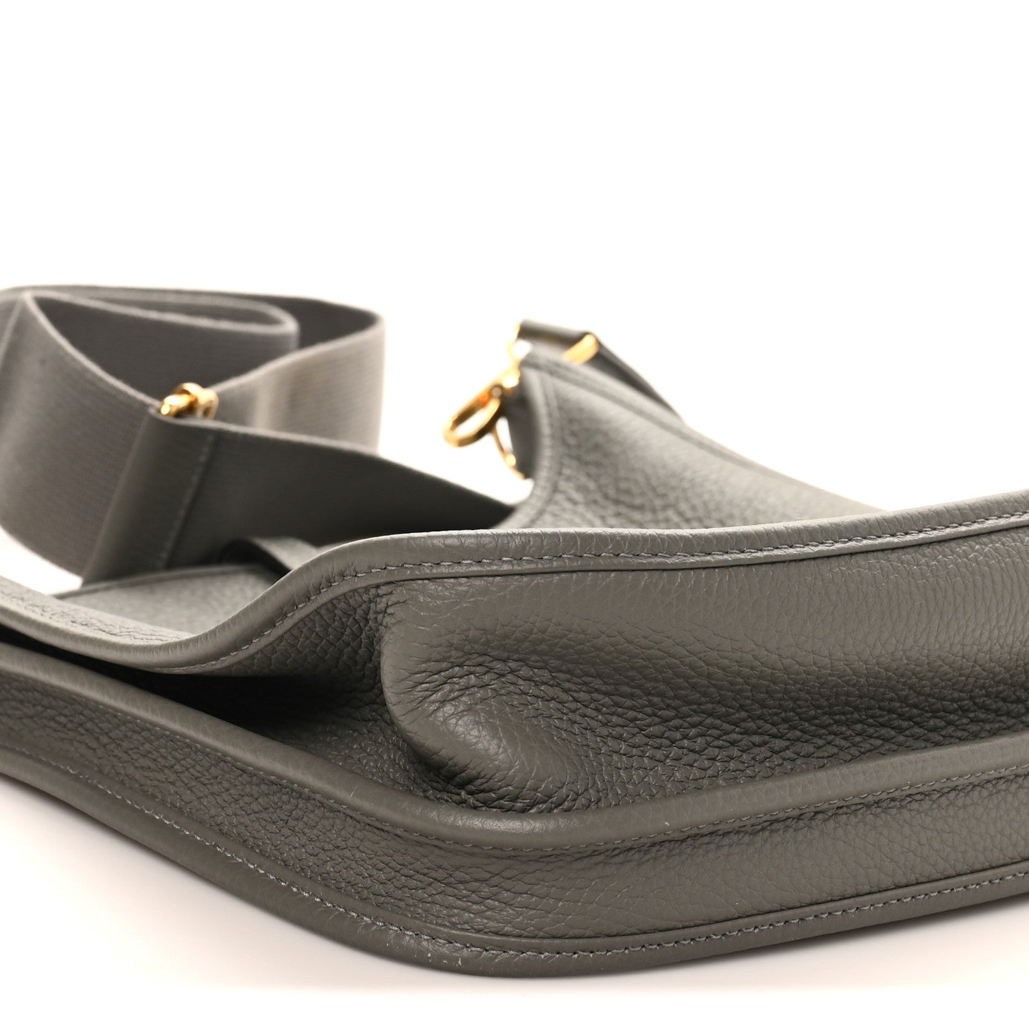 Hermes Taurillon Clemence Evelyne III PM Gris Meyer 9 of 10