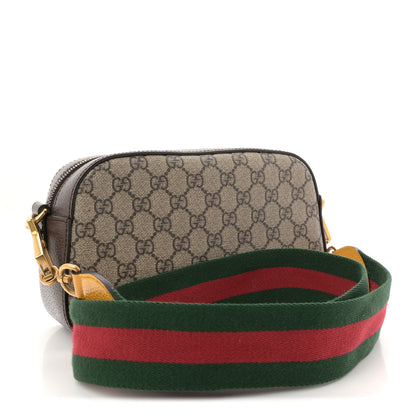 Gucci GG Supreme Monogram Web Neo Vintage Shoulder Bag Beige New Acero Crop 3 of 11