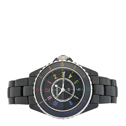 Chanel Stainless Steel Ceramic 33mm J12 Electro Quartz Watch Black 2 of 5