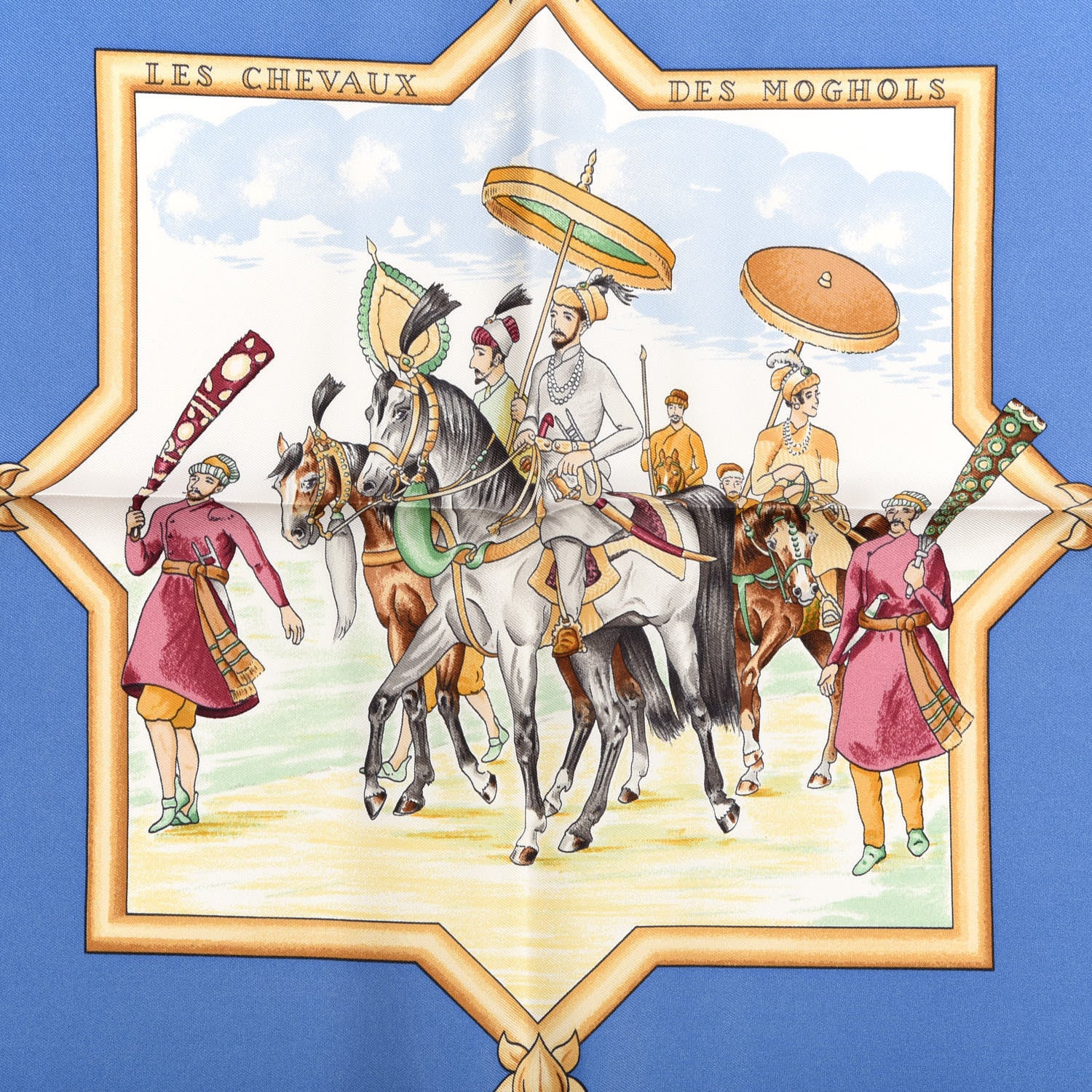 Hermes Silk Les Chevaux des Moghols Scarf 90 2 of 4