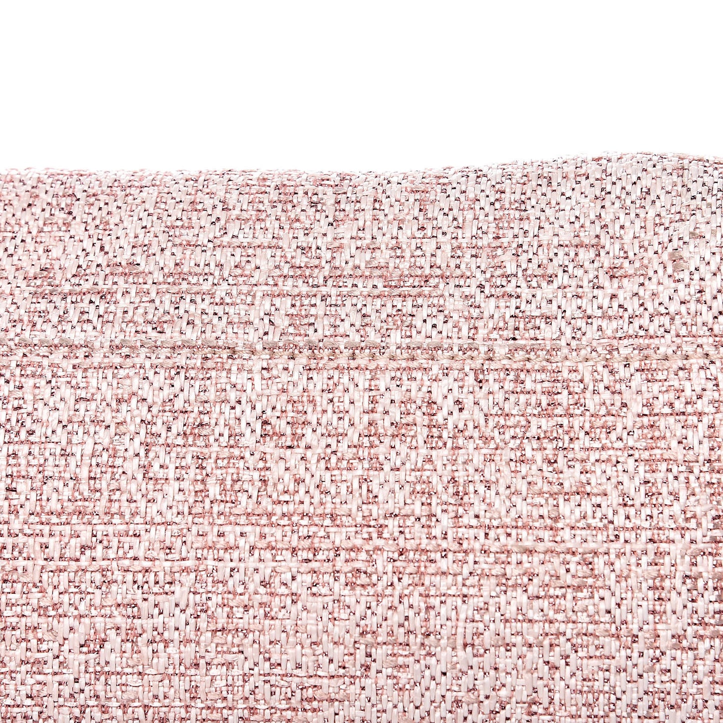Straw Lurex Large Deauville Tote Pink