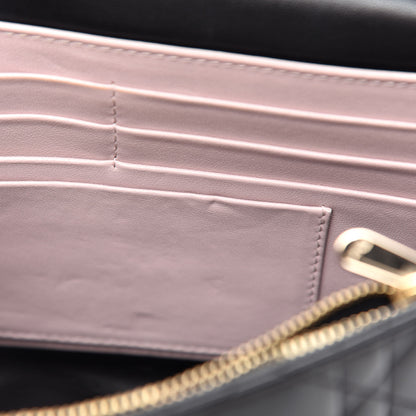 Christian Dior Lambskin Cannage Miss Dior Promenade Pouch Black 11 of 12