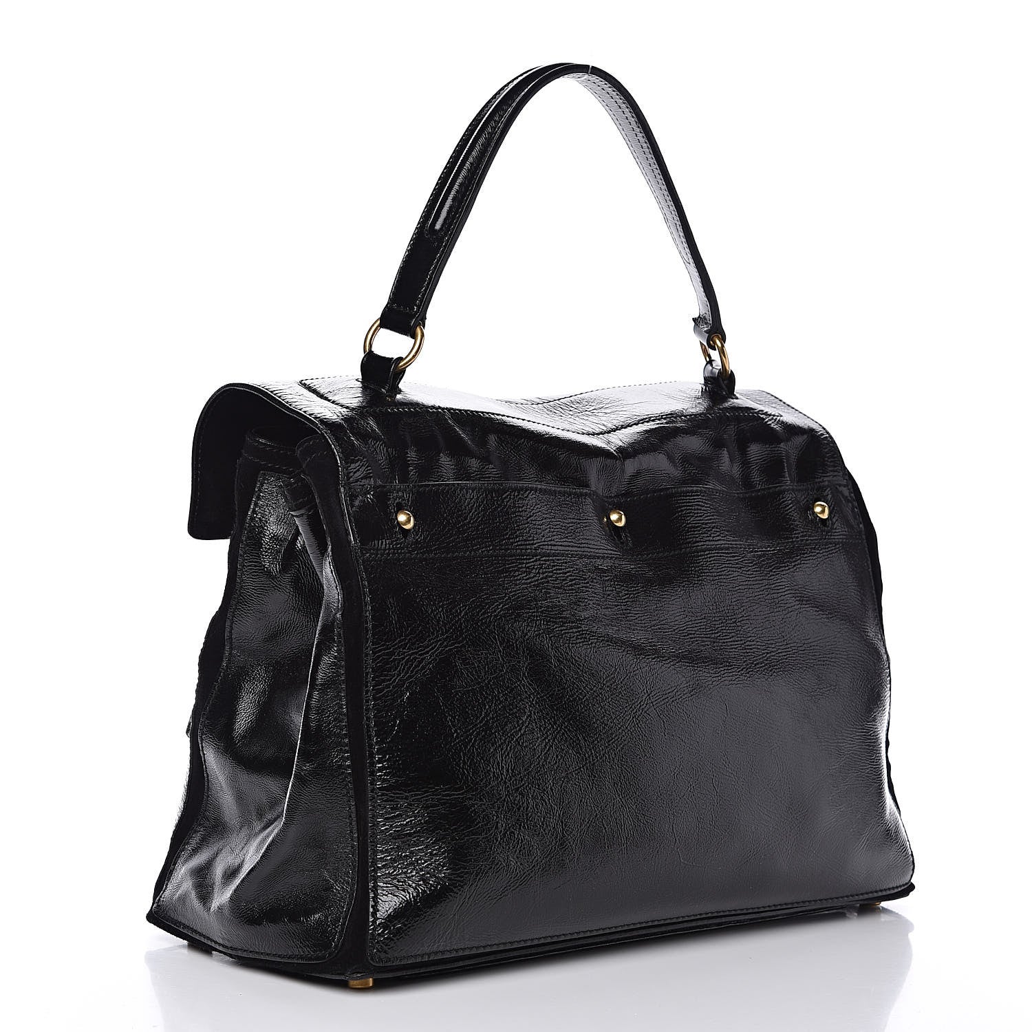 Saint Laurent Patent Large Muse Two Black 3 of 12