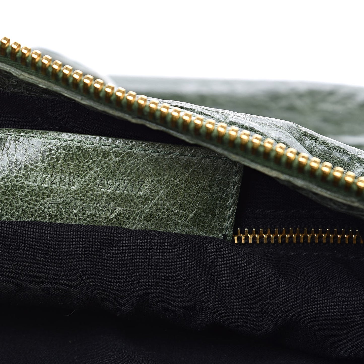Agneau Giant 21 Gold Hardware Hobo Green