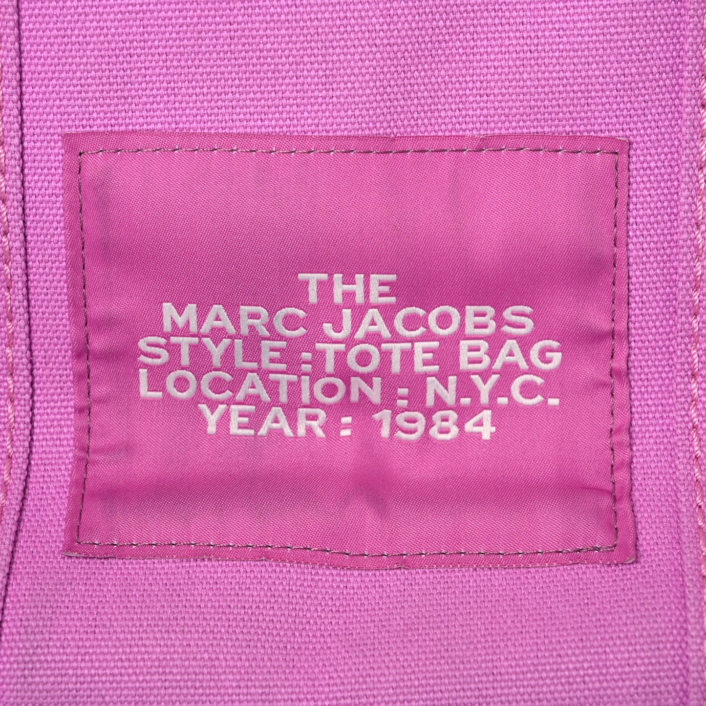 Cotton Canvas Medium The Traveler Tote Bag Pink