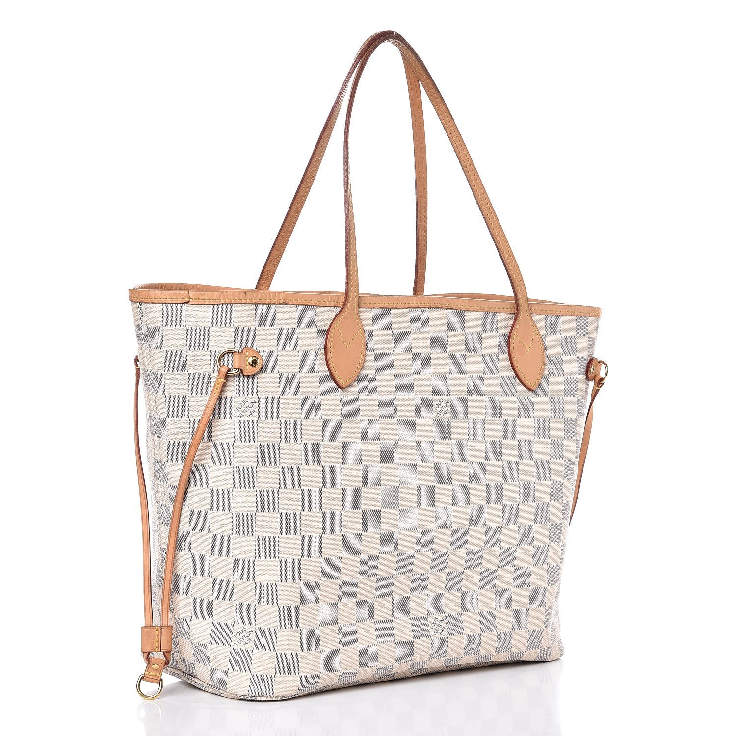 Louis Vuitton Damier Azur Neo Neverfull MM Rose Ballerine 3 of 11