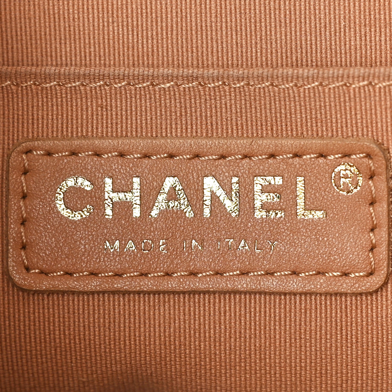 Chanel Shiny Caviar Quilted Medium Duma Pockets Drawstring Backpack Dark Beige 6 of 12