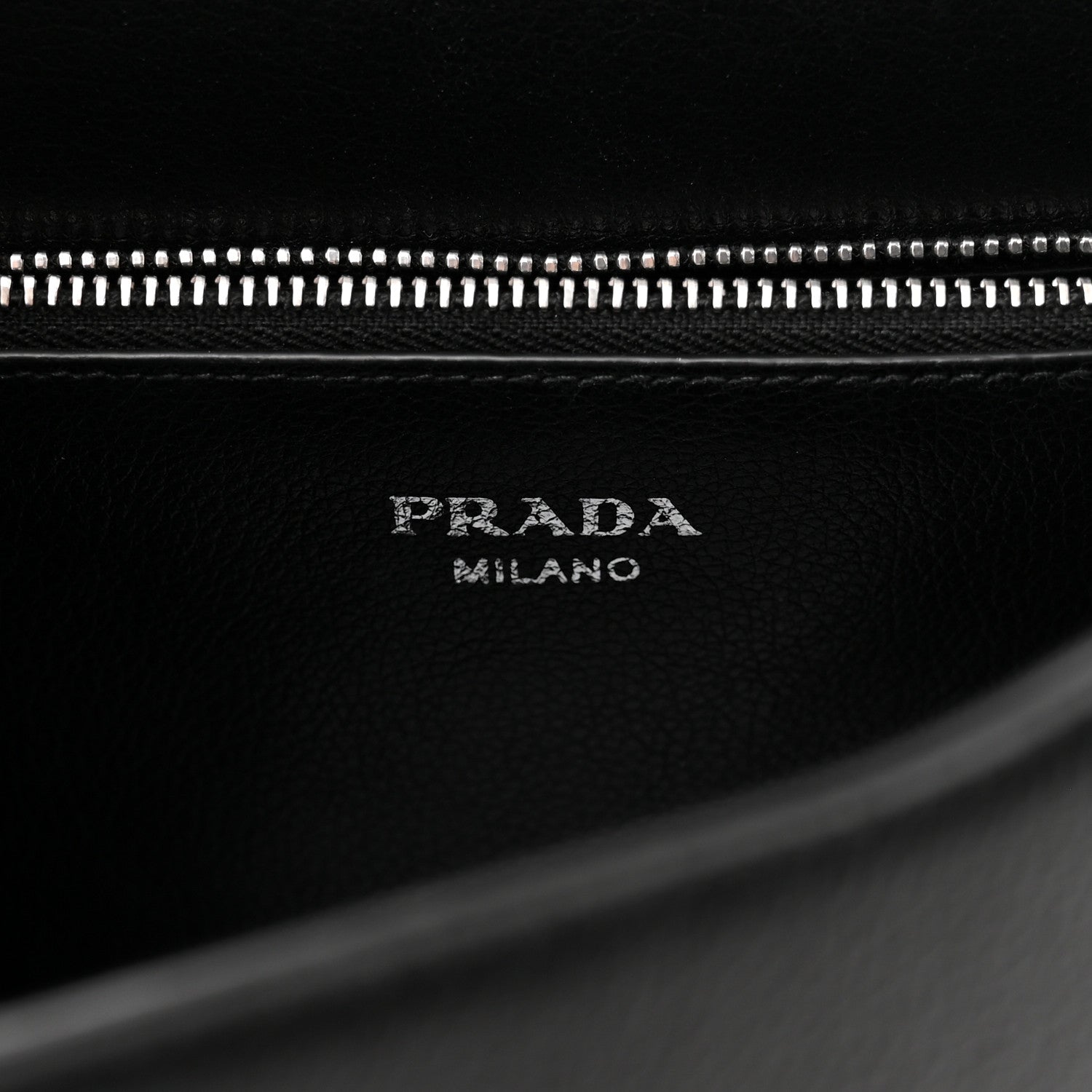 Prada Glace Calfskin Studded Sound Shoulder Bag Black 6 of 8