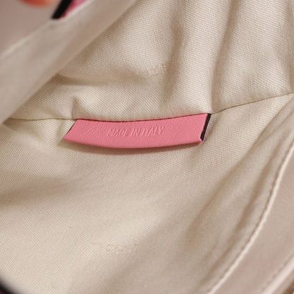 Fendi Vitello Elite Flamingo Mink Monster Charm Petite 2Jours Tote Pink Multicolor 23 of 26