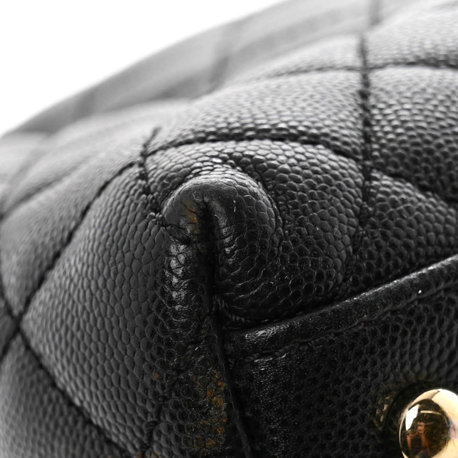 Chanel Caviar Quilted Medium Coco Handle Flap Black 12 of 14