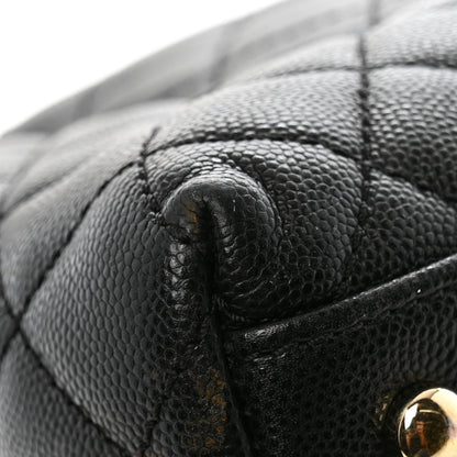 Chanel Caviar Quilted Medium Coco Handle Flap Black 12 of 14