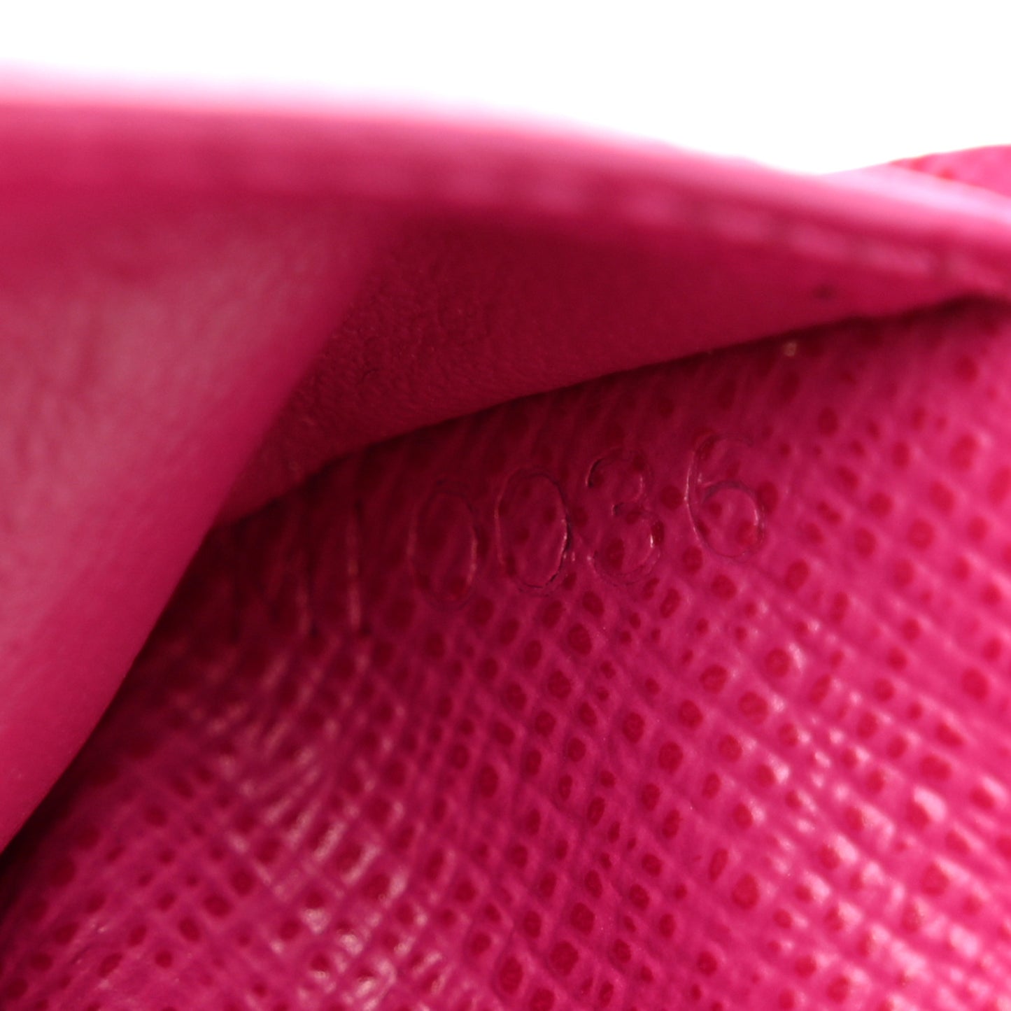 Monogram Perforated Compact Zipped Wallet Fuchsia