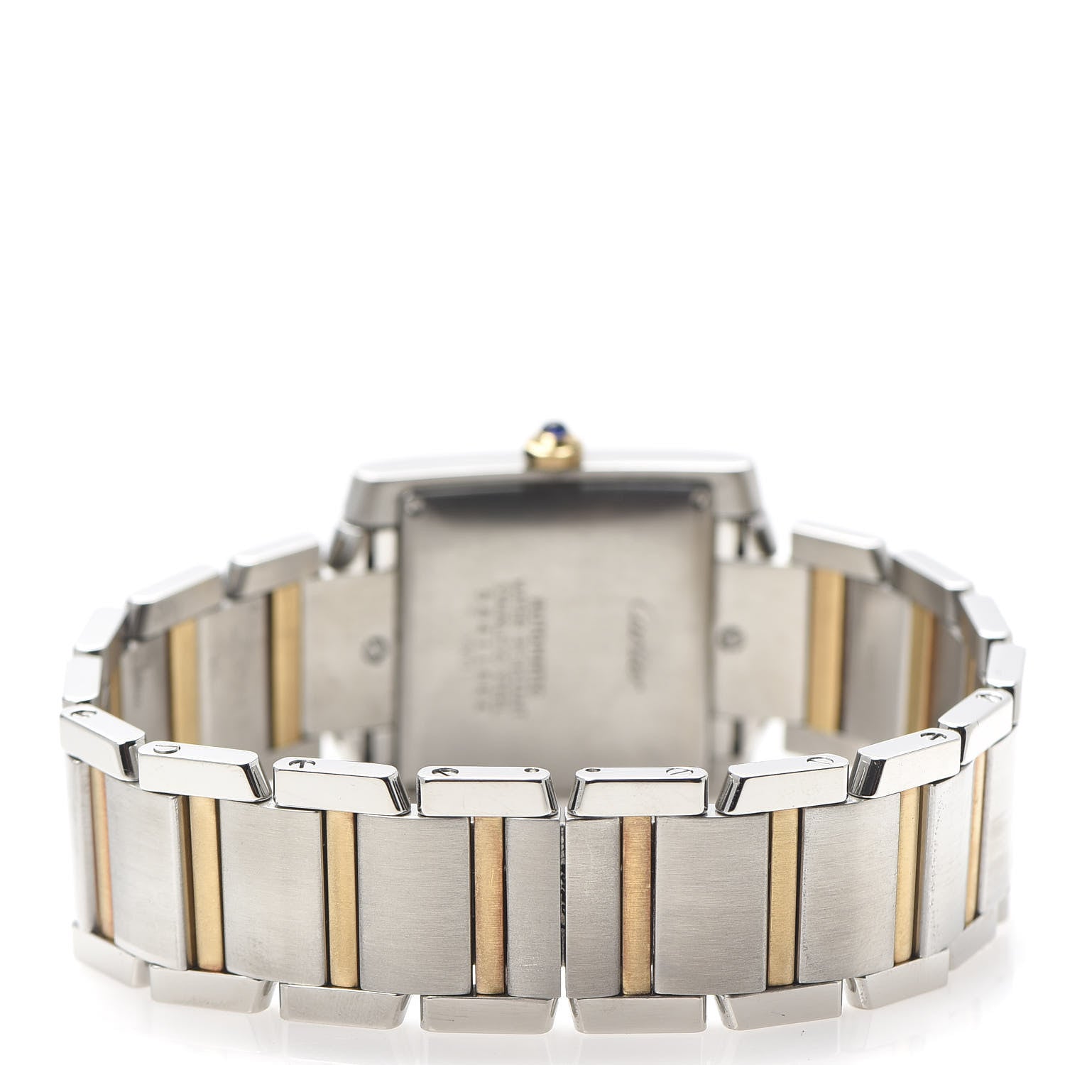 Cartier Stainless Steel 18K Yellow Gold 28mm Tank Francaise Automatic Watch 4 of 7