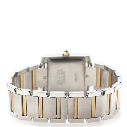 Cartier Stainless Steel 18K Yellow Gold 28mm Tank Francaise Automatic Watch 4 of 7