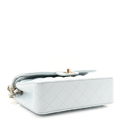 Chanel Caviar Quilted Small Double Flap Light Blue 4 of 11