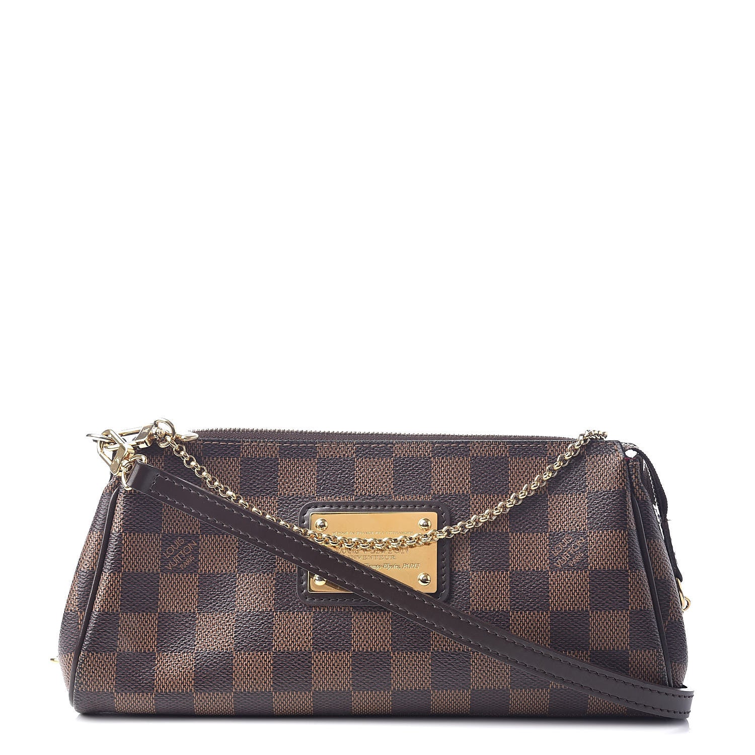 Louis Vuitton Damier Ebene Eva Clutch 1 of 9