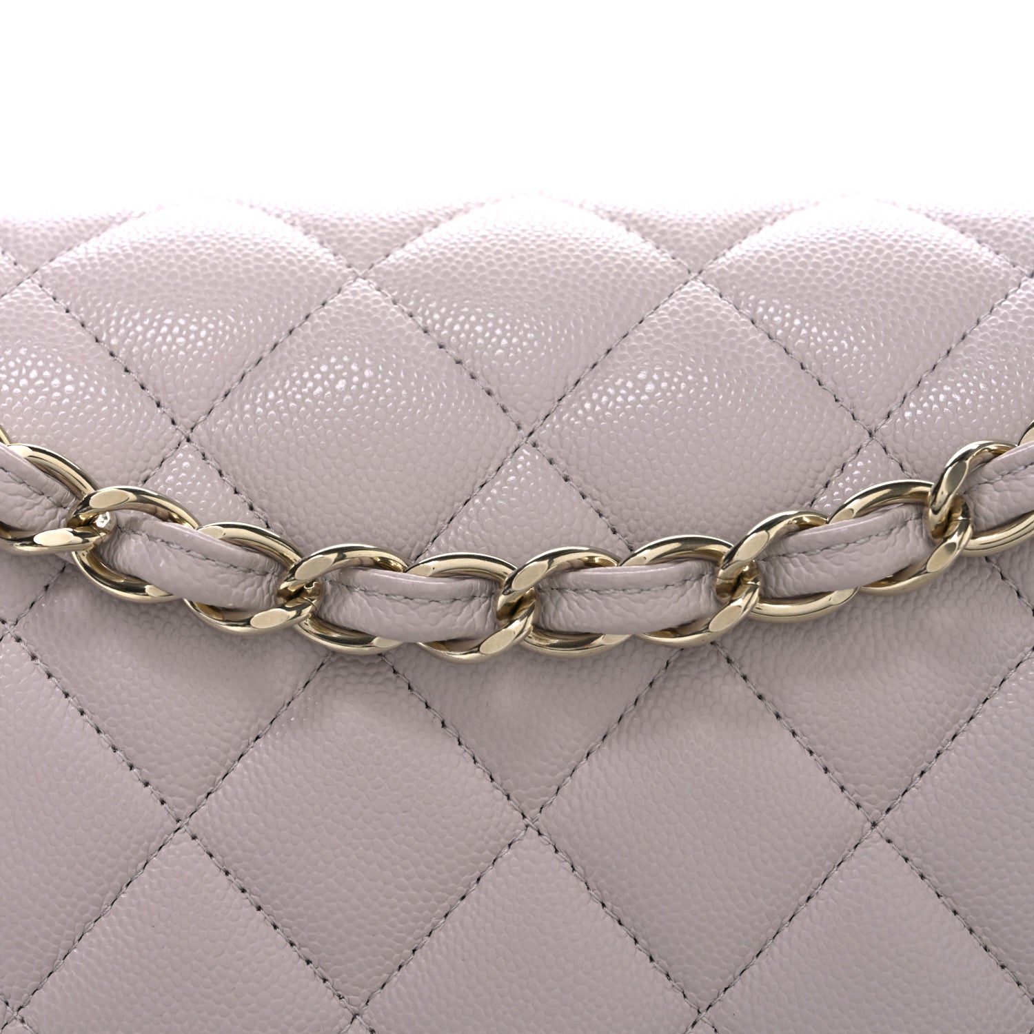 Chanel Caviar Quilted Jumbo Double Flap Light Purple 8 of 10