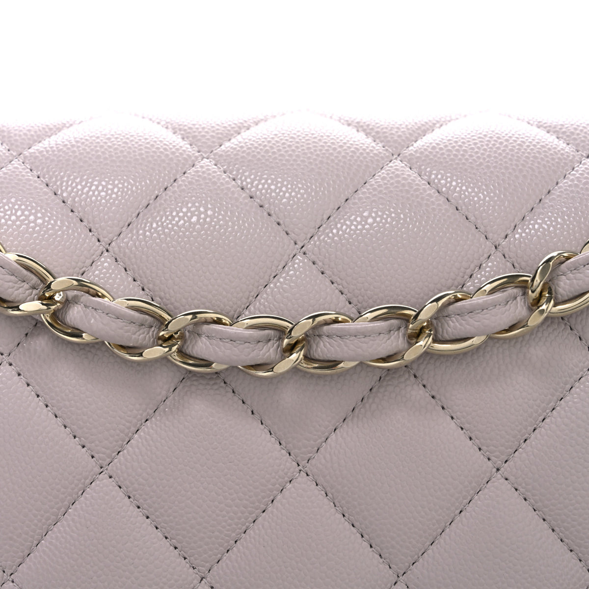 Chanel Caviar Quilted Jumbo Double Flap Light Purple 8 of 10