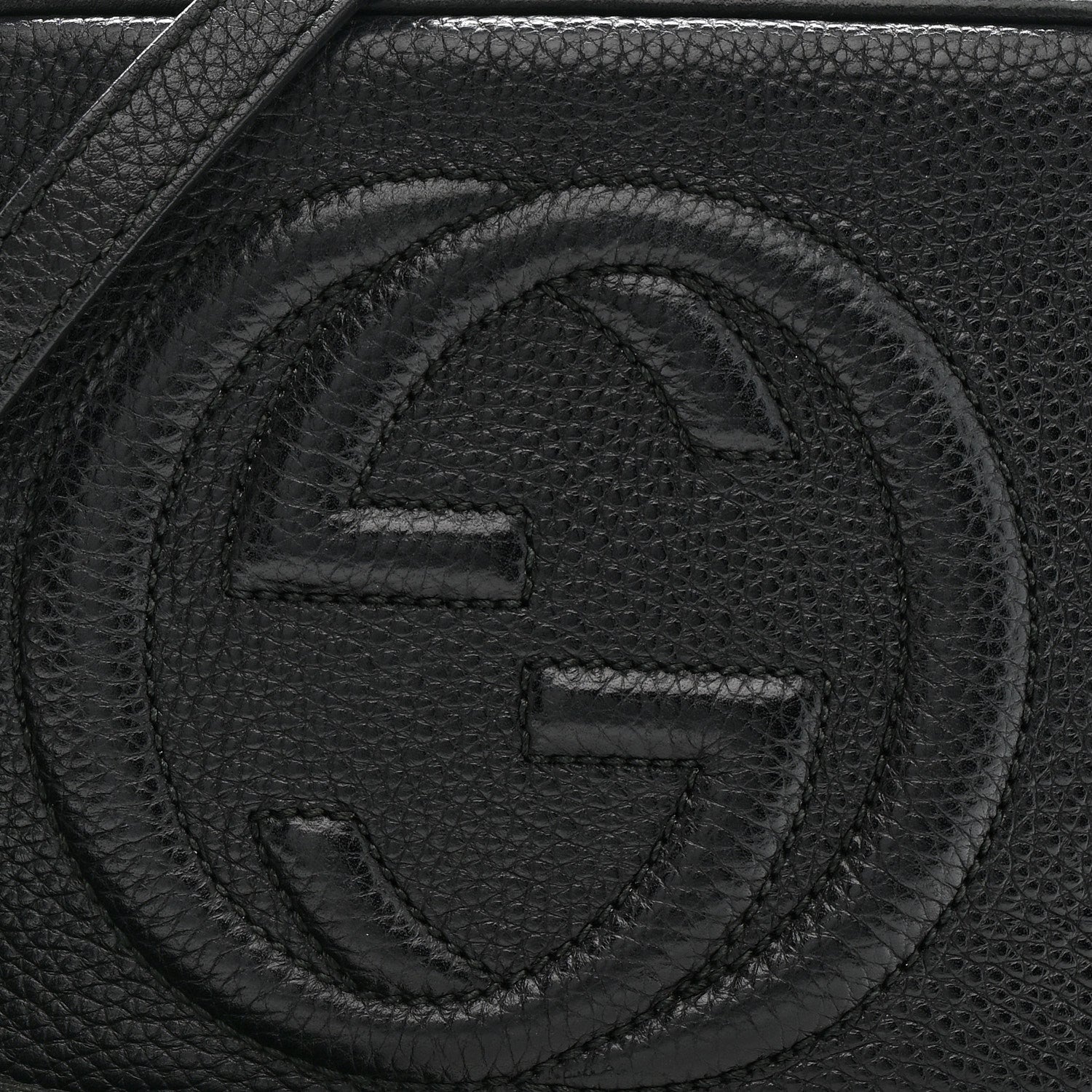 Gucci Pebbled Calfskin Small Soho Disco Bag Black 9 of 19