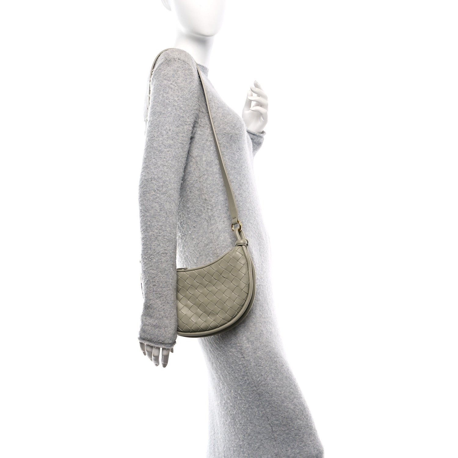 Bottega Veneta Nappa Intrecciato Small Gemelli Multipocket Bag Travertine Muse 2 of 10