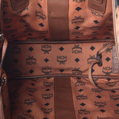 MCM X Patricia Fields Visetos Medium Liz Reversible Shopper Tote Cognac 10 of 15