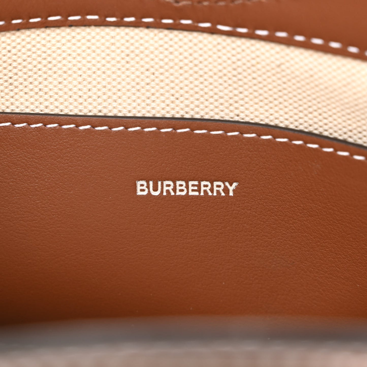 Smooth Calfskin Canvas Two Tone Micro Pocket Bag Navy Tan