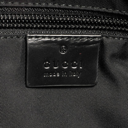 Gucci Coated Canvas Interlocking G Travel Backpack Black 6 of 9