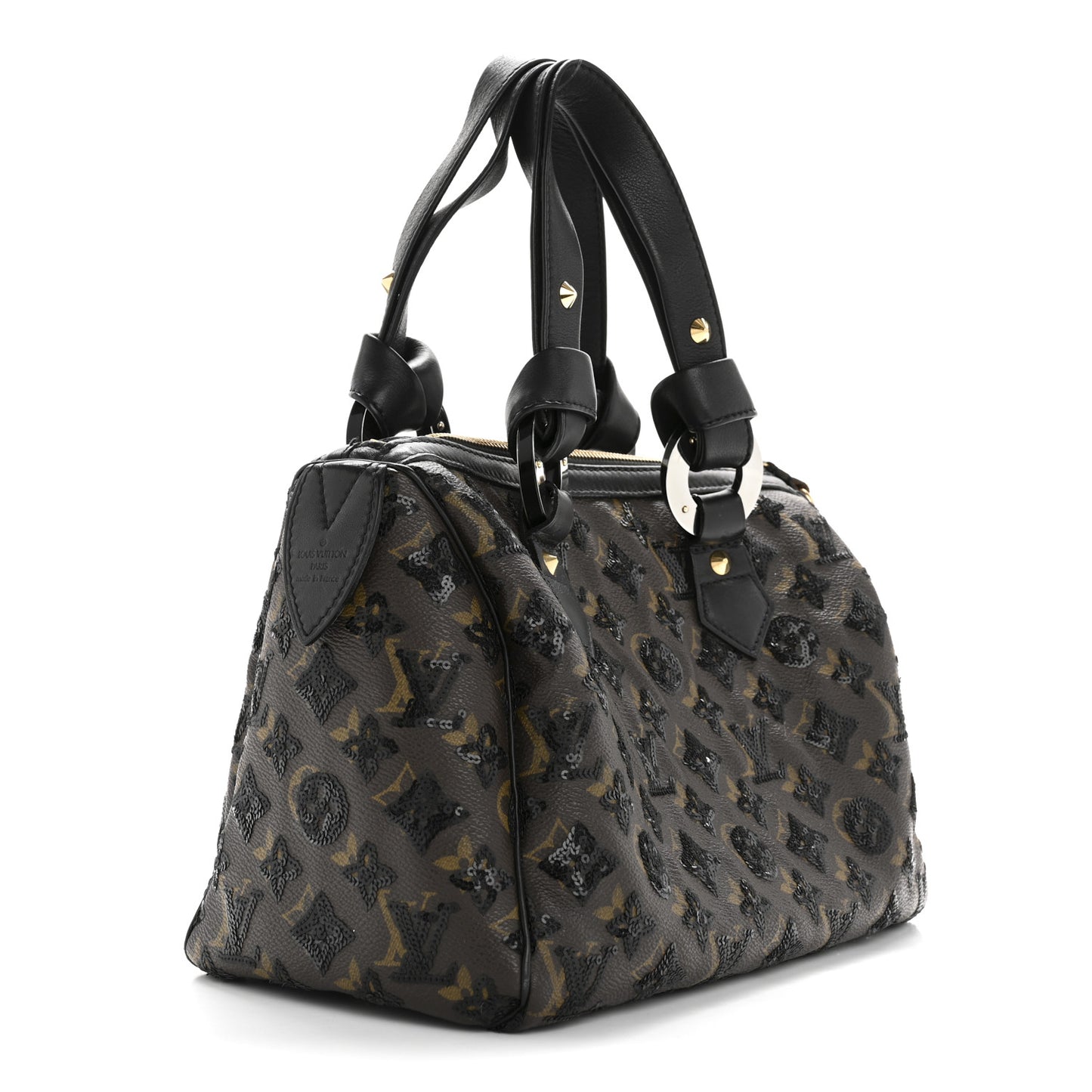 Monogram Sequins Eclipse Speedy 28 Black